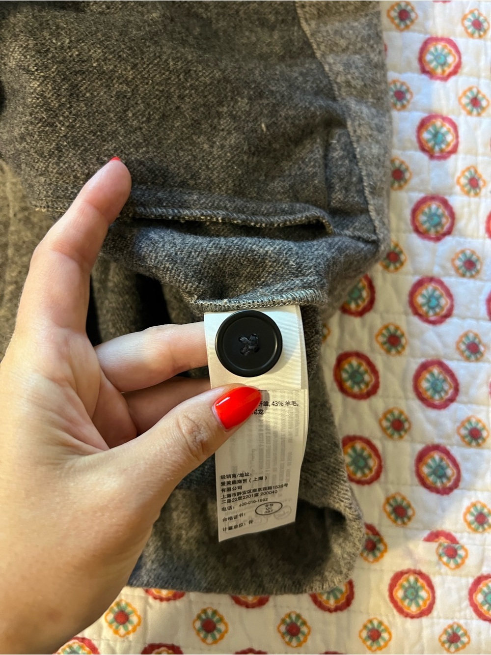 EUC Abercrombie & Fitch Gray Shacket Wool Blend size XL Retails $148 - Picture 6 of 8